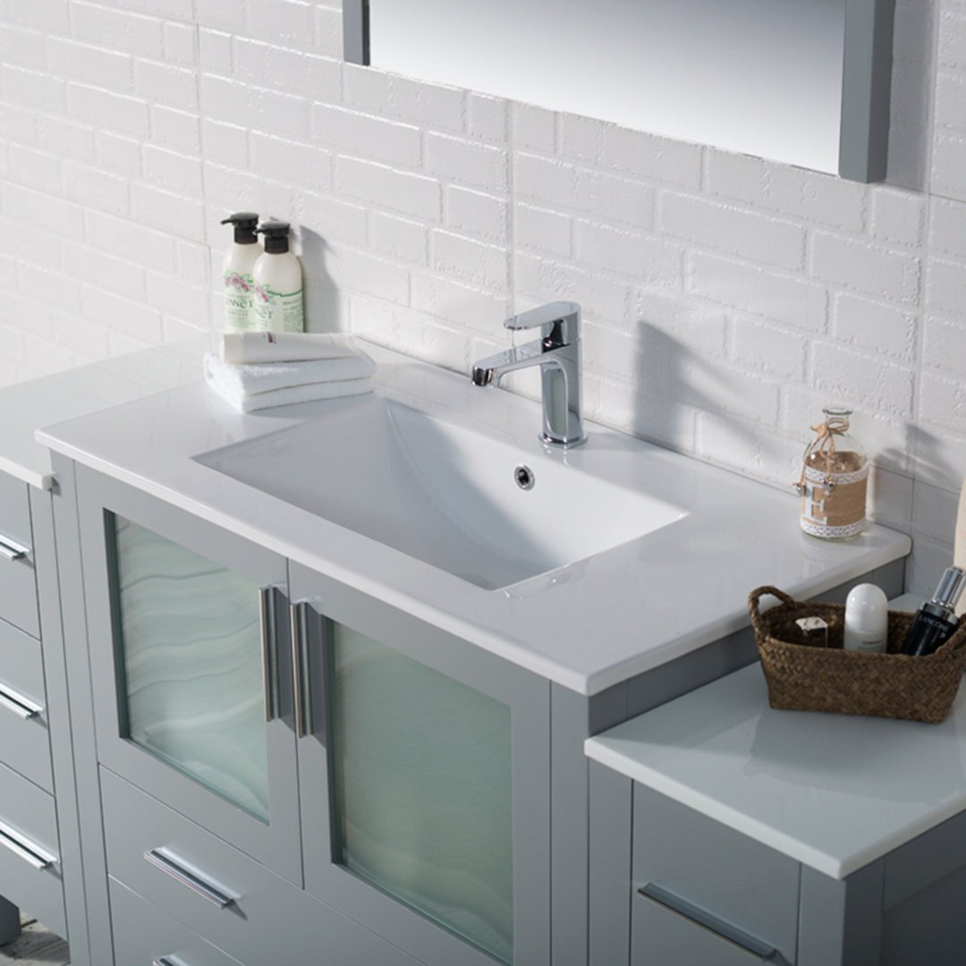Blossom Sydney 60 Inch Bathroom Vanity with Side Cabinet - V8001 60S 01