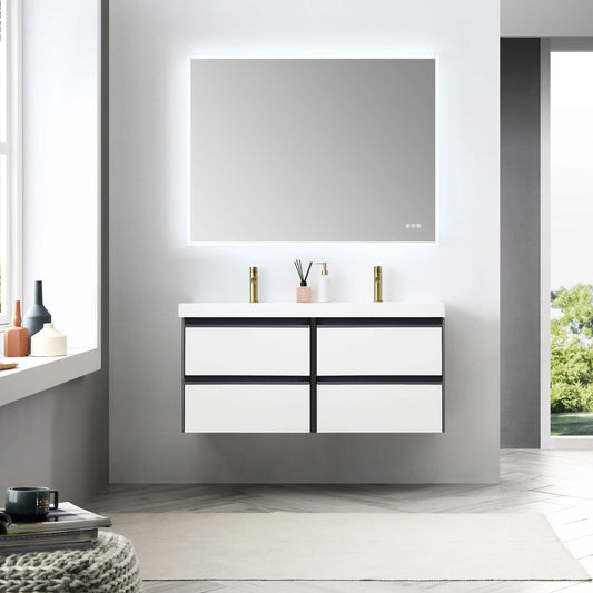 Blossom Berlin – 48 Inch Vanity – Glossy White & Glossy Grey - V8019 48 01