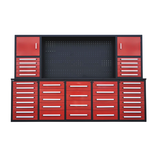 Chery Industrial [BARGAIN] 10' Storage Cabinet with 40 Drawers & 2 Cabinets - A_WW000217