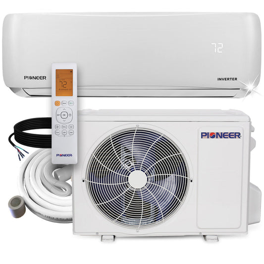 Pioneer EStar 12,000 BTU 22.7 SEER2 Ductless Mini-Split Inverter++ Energy-Star Air Conditioner Heat Pump System Full Set 115V - WYS012AMFI22RL-10